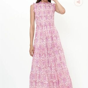 Floral Pink Maxi Dress